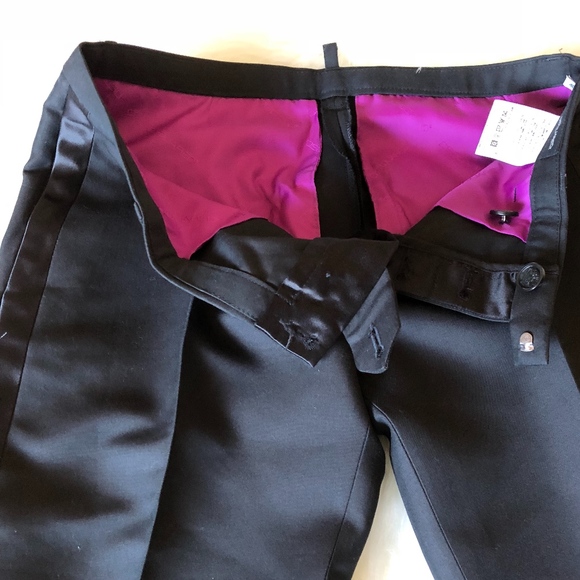 Dsquared Silk Tux Hockney Pant NWOT - Picture 7 of 8